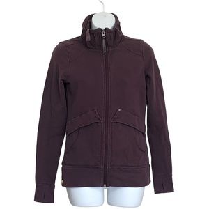 Lolë Organic Cotton Blend Full Zip Athletic Jacket Sz M